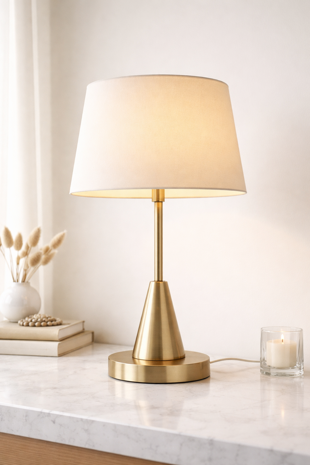 Golden Aurora Table Lamp