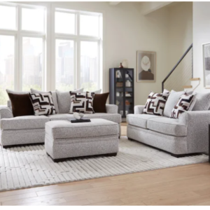 KH-100 Cognac Sofa & Loveseat Set