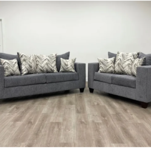 KH-110 - Charcoal Sofa & Loveseat Set