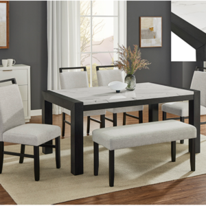 KH-1322-6P JULES FAUX MARBLE DINING GROUP