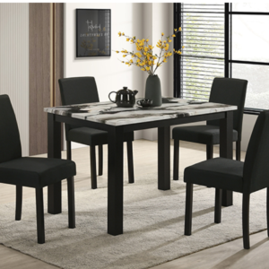 KE-2120BMBL-5P RESIA DINING GROUP - BROWN MARBLE
