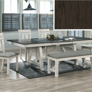 KE-2158CG-6P MARIBELLE 6P W/BENCH CHALK WARMGREY