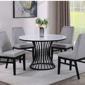 KE-2201LG-5P HADLEY DINING GROUP LIGHT GREY