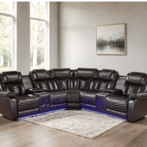 KH-ACE29 Brown Reclining Sectional