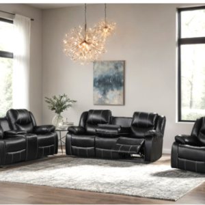 KH-Carter Black - 3PC Reclining Set