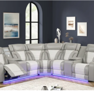 KH-IBIZA POWER/POWER Gray Reclining Sectiona
