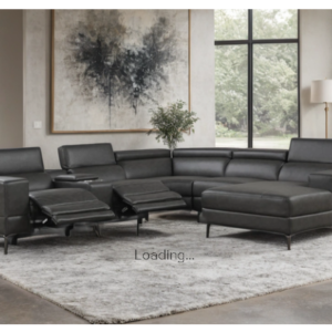 KH-MILANO GRAY- 6PC Power Reclining Sectional